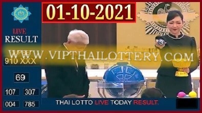 Thai lotto live today result 1 October 2021