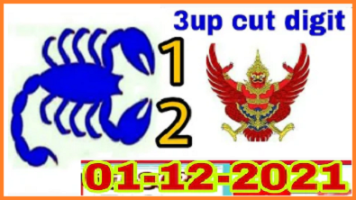 Thailand Lottery 3up cut digit pass formula 01-12-2021