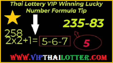 30-12-2021-Thai Lottery VIP Winning Lucky Number Formula Tip