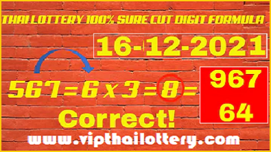 Thailand Lottery 100% Sure Cut Digit Formula