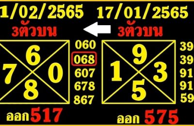 Thai Lottery king Result Down set formula for the next draw 1.2.2022