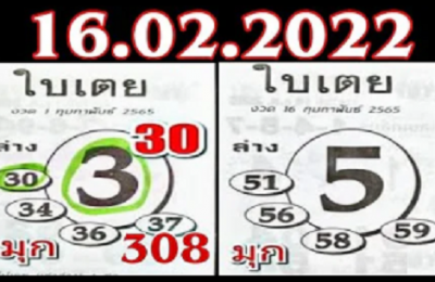 Thai Lottery Result 3d