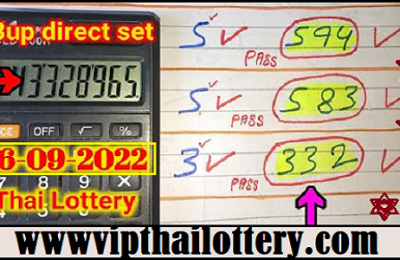 Thai Lotto Tips First Akra Routine 3up direct set 16-09-2022