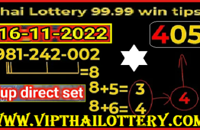 Thai Lottery 99.99% Win Tips Direct Set 16th November 2022