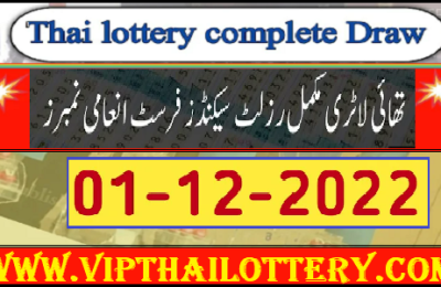 Official Thailand Lottery Today GLO Result 01-12-2022