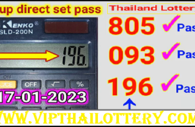 Thailand Lottery 3up Direct Set Pass Final Forcast 17.01.2023