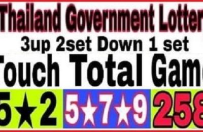 Thai Government Lottery 2Set Down Touch Total Game 01.09.2023