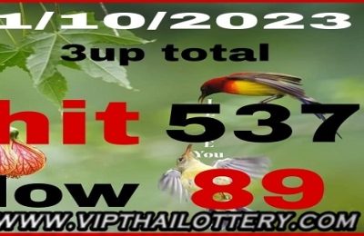 Thai Lotto 3D Pair Open Prediction Total Formula 01-10-2023