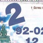 Thai Lottery Guestbook Non Miss 3up Tip Paper 01-03-2020