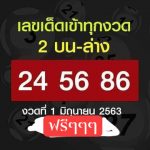 Thailand Lottery Bangkok Paper Formula 01-05-2020