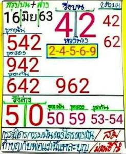 Thailand Lottery Bangkok Paper Formula 01-07-2020