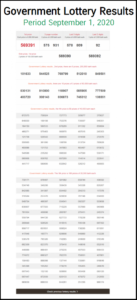 thailand lottery 2020 1, September Today Results