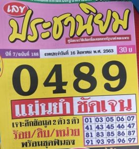 Thailand Lottery 3up Direct Set 1-09-2020 Today Result