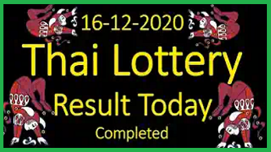 Thailand lottery result today completed 16/12/2020