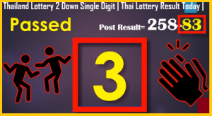 Thailand Lottery 2 Down Single Digit 16-12-2020