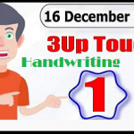 Thailand Lottery handwritting 3up touch tips16-12-2020