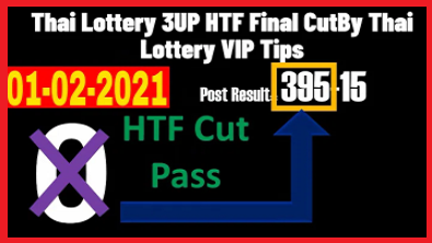 Thailand Lottery 3up Game HTF Final Cut 01-02-2021