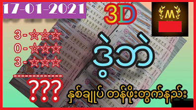 Thai Lottery 3d tips 17 January 2021