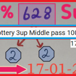 Thai Lottery 3up Middle pass 100% wining chance 17-01-2021