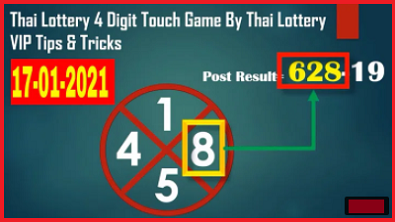 Thai Lottery 4 Digit Touch Game 17-01-2021