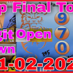 Thai Lottery Final Total 1-02-2564 3up Pair Total Down Open Digit