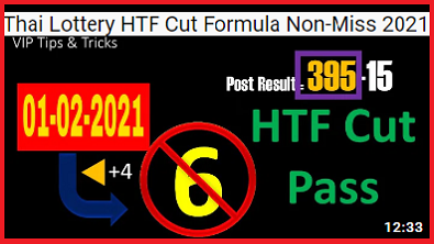 Thai Lottery HTF Cut Formula Non-Miss 1-02-2021