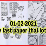 Thai Lottery Last Paper Tips 1st February 2021