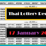 Thai Lottery Result 100% Winning Number 17 January 2020