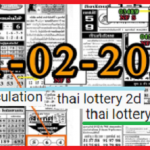 Thai lottery 2d 3up calculation paper 1 February 2021