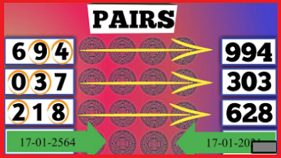 Thai lottery result today 3up Total pass Vip Pair set 17-1-2021