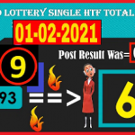 Thailand Lottery Single HTF Total Formula 1st February 2021