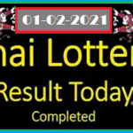 Thai Lottery Today Results Completed 1/02/2021