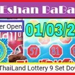 ThaiLand Lottery 9 Set Down Paper 3up Pair Paper Open 1-3-2021