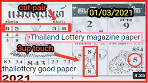 Thailand Lottery first paper magazine 1st 4pc 1-3-2021