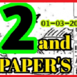 Thailand Lottery 2nd Papers 01/03/2021