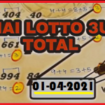 Thai Lotto 3up Total Pass hand made 100% fix 1-4-2021