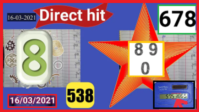 Thailand Lottery 3up single hit 16-03-2021