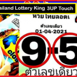 Thailand Lottery King 3UP Touch Non Miss 1-4-2021