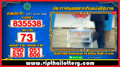 Thailand lotto result 16-7-2021