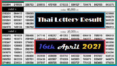 Thai-Lottery-Result-16th-April-2021