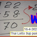 Thai lottery Lucky Pairs 100% sure 16-04-2021