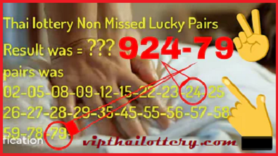 Thailand Lottery 3up Non Missed Lucky Pairs 2-5-2021