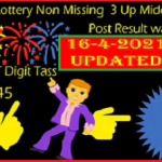 Thailand Lottery Non Missing 3 Up Middle (T) Digit