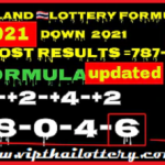 Thailand lottery King 2 down cut digit formula 2nd May 2021