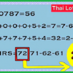 Thai Lotto 3UP Straight Sets Pair 16-5-2021