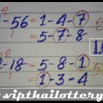 Thai Lotto 3up middle digit set 1-6-2021