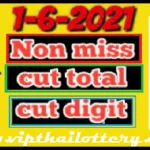 Thai lottery non miss cut digit and cut total 1.6.2021