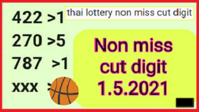 Thai lottery non miss cut digit and game winning papers 1.5.2021