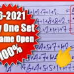 Thailand Lottery 1st June 2021 Only One Set Hit Game Open 100% Sure