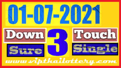 Thai Lottery Sure Tips Down Touch Non Miss Open 1-7-2021